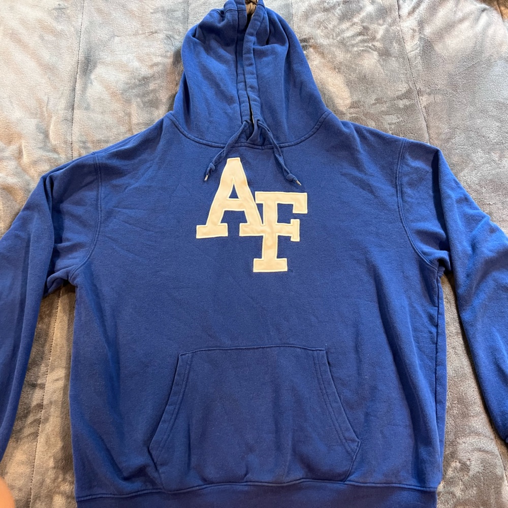 Blue hoodie, good condition, size XL